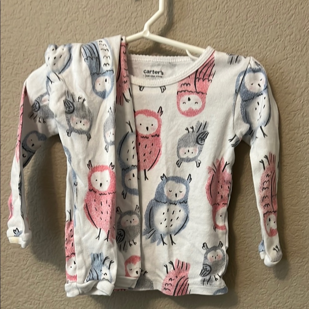 Carters owl pajamas 18m